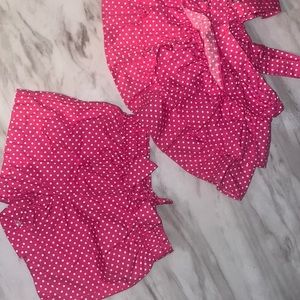 Used infants size 18 month 2 piece polka dot set